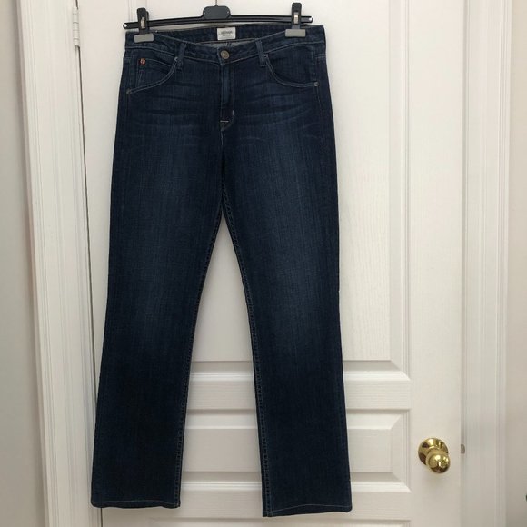 Hudson Midrise Carly Straight Leg 8 3/4 Front Rise - Size 30 Denim Jeans - Picture 7 of 8